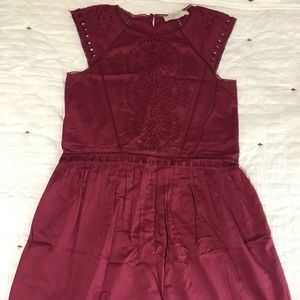 Wine colored Loft dress